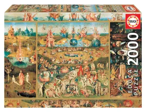 Puzzle 2000 el Jardín de las Delici Educa