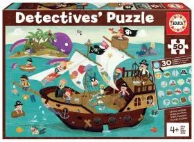 Puzzle 50 Barco Pirata Detectives P Educa