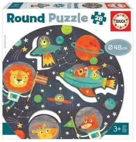 Puzzle 28 el Espacio Round F Educa