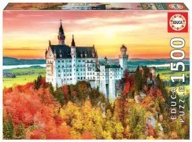 Puzzle 1500 Otoño en Neuschwanstein Educa
