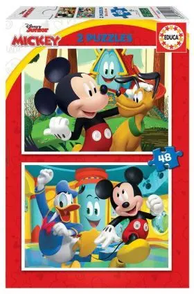 Puzzle 2X48 Mickey Mouse Fun House Educa