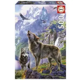 Puzzle 500 Lobos en las Rocas Fsc(R Educa