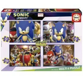Puzzle Multi 4 Sonic Prime Neon Fsc Educa