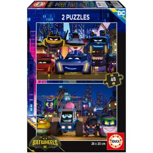 Puzzle 2X48 Batwheels Educa