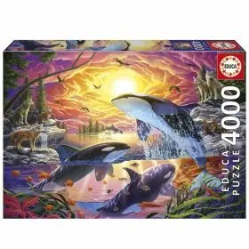 Puzzle 4000 Orcas y Lobos Educa