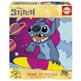 Puzzle 500 Stitch 3D Lenticular Puz Educa