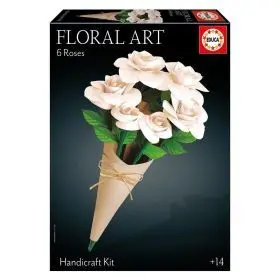 Puzzle Floral Art 6 Rosas Blancas F Educa