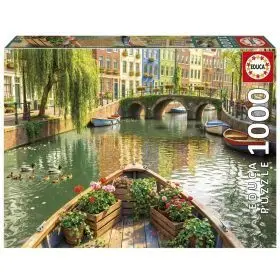 Puzzle 1000 Paseo Barco Amsterdam F Educa