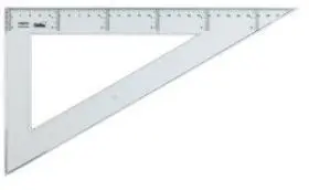 Cartabon de 30 cm. Cristal
