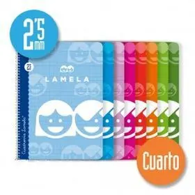 Cuaderno Espiral 4º/A5 2,5Mm 40H T. Blanda Lamela Libreta Cuarto