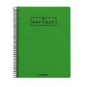 Cuaderno Fº Polipropileno Papyrus Verde