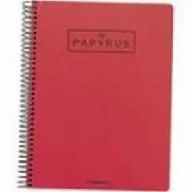 Cuaderno Polipropileno Fº Papyrus Rojo