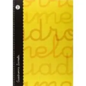 Cuaderno Espiral 4º/A5 2,5Mm Extradura Naranja Lamela Libreta Cuarto