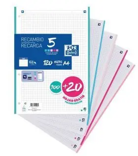 Recambio 5Mm Oxford 100+20H 90G Pastel