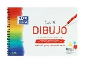 Bl. espir Oxford Dib A5+ 20H 130G Liso