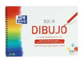 Bl. espir Oxford Dib A4+ 20H 130G Liso