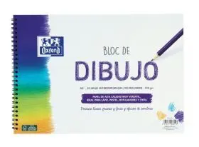 Bl. espir Oxford Dib A4+ 20H 130G C/Rec