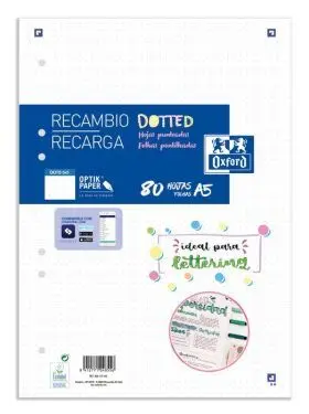 Recambio Paq Oxford Cla A5 80H Op Dots 5X5 6T