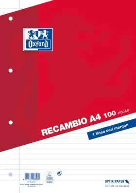 Recambio 1 Linea Oxford (Papeleria)