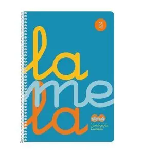 Cuaderno Espiral 4º/A5 2,5Mm Fluor Pp Azul Lamela Libreta Cuarto