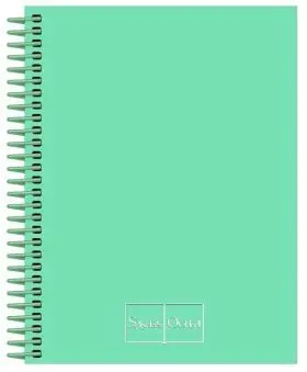 Cuaderno Espiral Fº/A4 5Mm 120H Pp Pastel Verde Libreta Folio