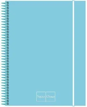Cuaderno Espiral C. Ga4 5Mm 120H Pp Pastel Azul Libreta