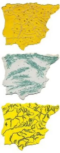 Mapa España Pequeño (Juego de 3 Plantillas)