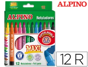 12 Rotuladores Alpino Maxi Alpino - Masats