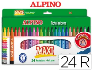 24 Rotuladores Alpino Maxi Alpino - Masats