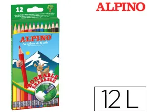 12 Lapices Alpino Borrables - Masats