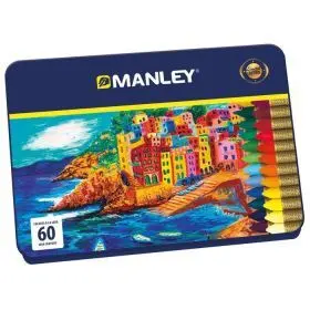 Caja Metalica 60 Ceras Manley Ref. 160