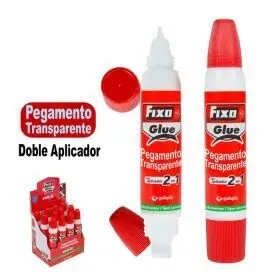 Pegamento Trasparente Fixo Aplicador Doble 35G