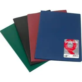 Poliplas 40 Fundas Din-A4 Mandarina Grafoplas