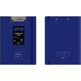 Carp A4 C/Pinza Sup Uneq Minimal Azul Grafoplas