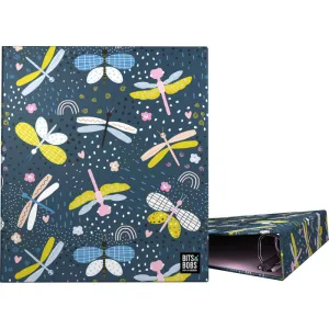 Carpeta 4D40Mm For. A4 B&B Dragon Fly Grafoplas