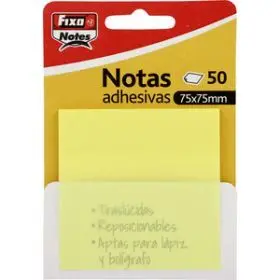 Pack 50 Notas Adh. 75X75Mm Amarill Past Grafoplas