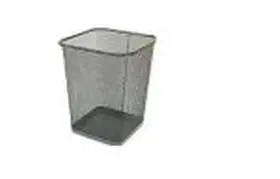Papelera Rejilla Cuadrada Negro