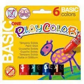 Playcolor One Tempera Solida 6 Colores