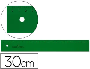 Regla Verde Faber 30 cm Faber Castell