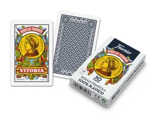 Baraja Española Nº2100 - 50 Naipes Cartas Fournier 100% Plastico (En Estuche de