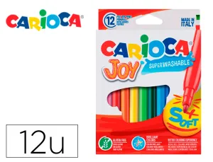Rotuladores Carioca Joy 12 Colores Carton