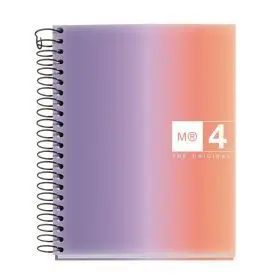 Cuaderno Tapa Blanda A6 120 Hojas Cuadrícula 70G Aurora West Bay