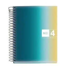 Cuaderno Tapa Blanda A6 120 Hojas Cuadrícula 70G Aurora Santorini
