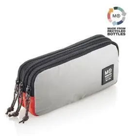 Port. Triple Rect Recicl Rider Blue Apli