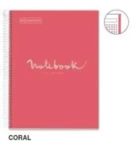 Cuaderno Nb1 A4 80 Cla 90G Emotions Coral