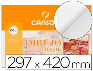 (250) Laminas A3 Dibujo Basik Guarro