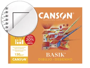 (10) Laminas A4+ con Recuadro Basik 130 Gramos Guarro - Canson