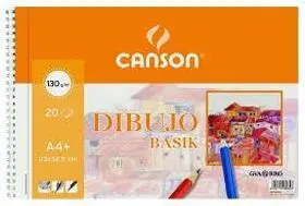 Block Dibujo A4 Espiral sin Recuadro Basik 130 Grms Guarro - Canson