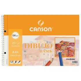 Block Espiral 2 Taladros Liso Dibujo Basik Canson Guarro - Canson