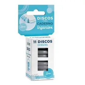 Estuche 11 Discos Gris para Cuaderno Ingeniox